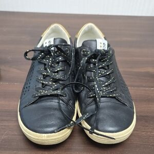 Ecco Size 6 Black And Gold Golf Golf Shoes
